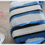 Striped Leather Purse DIY