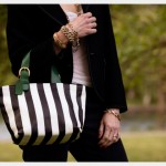 Striped Leather Purse DIY