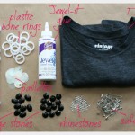 Supplies to make An Embellished T Shirt