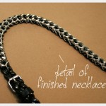 Chain Belt Necklace DIY Detail