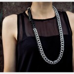 Chain Belt Necklace DIY Close Up