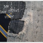 DIY Patched Jeans Detail