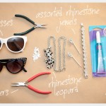 DIY Rhinestone Sunglasses Supplies