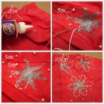 DIY Embellished T-Shirt with Stitching