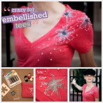 Hand Painted DIY Embellished T-Shirt Feature