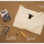 Dip Dye T Shirt DIY With Stamping Supplies