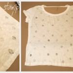 Dip Dye T Shirt DIY With Stamping