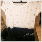 Dip Dye T Shirt DIY with Stamping Dying