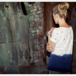 Dip Dye T Shirt DIY With Stamping Back View