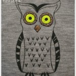 Owl Sweater DIY Finished Design