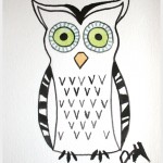Owl Sweater DIY Illustration