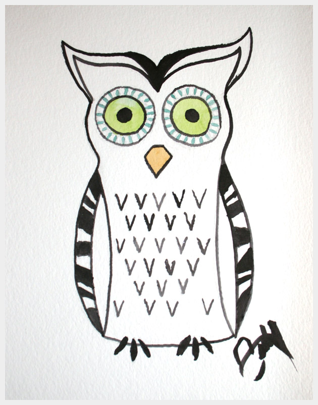 Owl Sweater DIY Finished Design