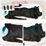 Resist Dye Long Black Dress DIY Dying Process