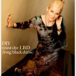 Resist Dye Long Black Dress DIY Feature 2