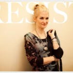 Resist Dye Long Black Dress DIY