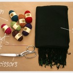 DIY Tassel Scarf Supplies