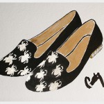 Halloween Spider Loafers DIY Illustration