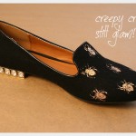 Halloween Spider Loafers DIY Side View