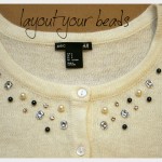 Beaded Sweater DIY Layout