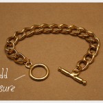 Chain and Rhinestone Bracelet DIY Closure
