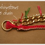 Chain and Rhinestone Bracelet DIY Finishing