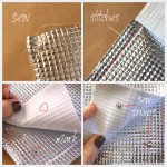 DIY Foil Clutch Sewing