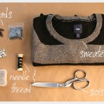 DIY Boyfriend Sweater Supplies