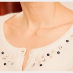 Beaded Sweater DIY Close Up
