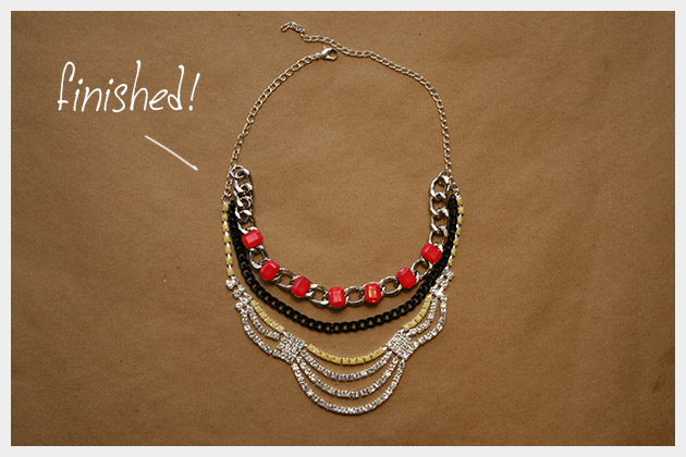 Colorful Statement Necklace DIY
