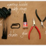 DIY Feather Earrings Supplies