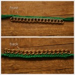 Emerald Bracelet DIY Front & Back Views