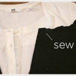 Mod Black and White T Shirt DIY Sewing