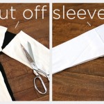 Mod Black and White T Shirt DIY Cut Off Sleeves