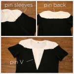 Mod Black and White T Shirt DIY Pinning