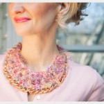 DIY Crochet Necklace Close Up