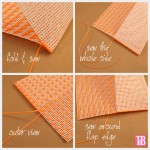 DIY Plastic Canvas Clutch Folding and Sewing