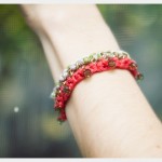 DIY Crochet Beaded Bracelet Close Up