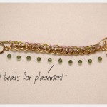 DIY Crochet Beaded Bracelet Layout Beads