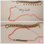 DIY Crochet Beaded Bracelet Stringing Beads