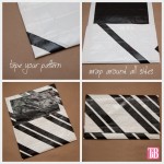 DIY Duct Tape Clutch Making Geo Stripes