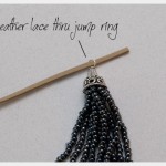 DIY Tassel Necklace Attaching to Necklace