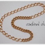DIY Woven Chain Necklace Combined Chains