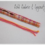 DIY Woven Chain Necklace Preping Yarn and Fabric