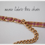 DIY Woven Chain Necklace Weave Fabric