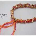DIY Woven Chain Necklace Weave Yarn