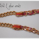 DIY Woven Chain Necklace Glue Ends
