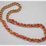 DIY Woven Chain Necklace Finished