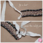 DIY Safety Pin Bracelet with Brooch Adding Fabric