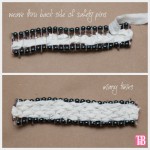 DIY Safety Pin Bracelet with Brooch Weaving