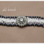 DIY Safety Pin Bracelet with Brooch Adding Brooch